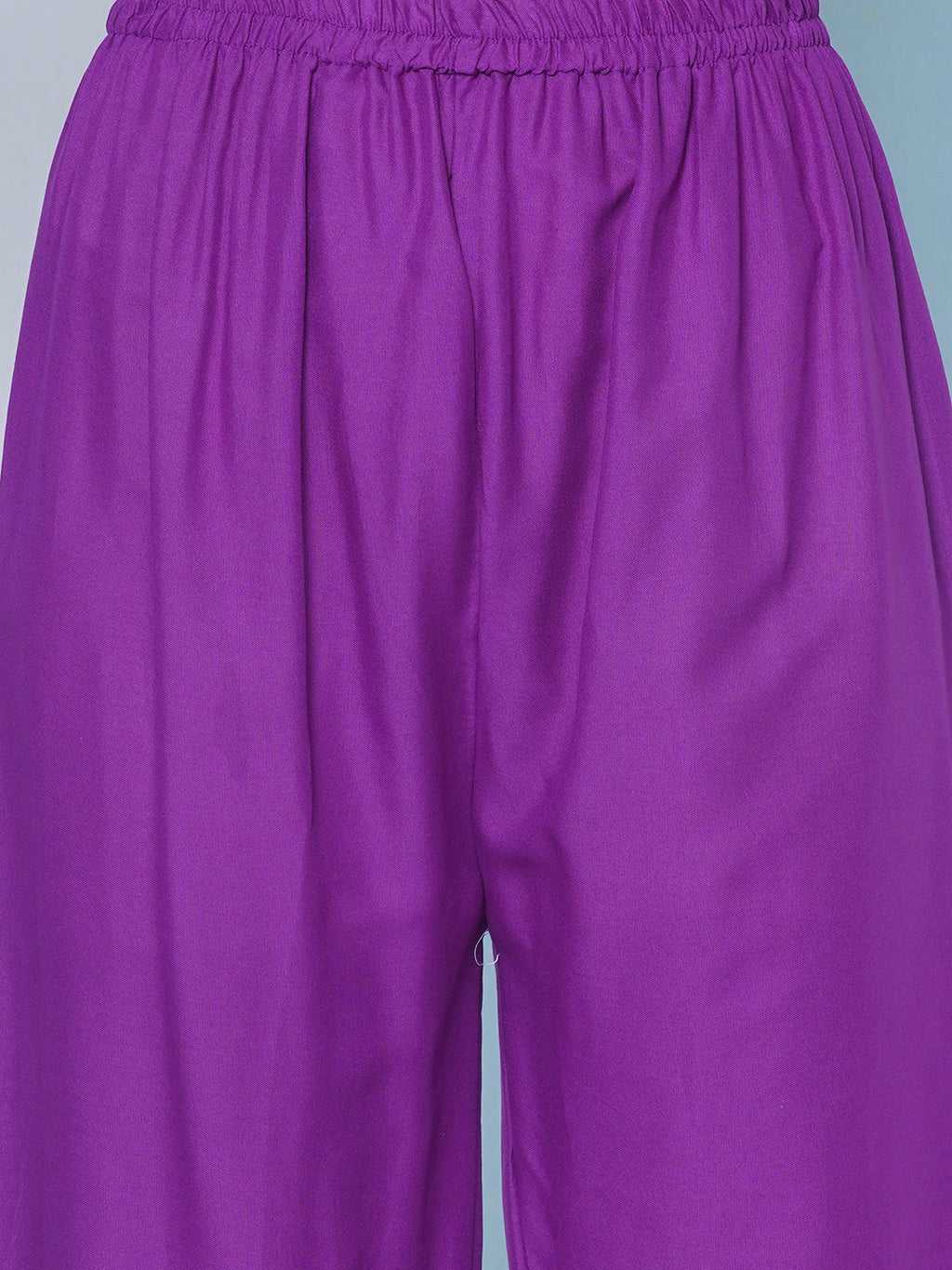 Floral Print Suit Set - Purple