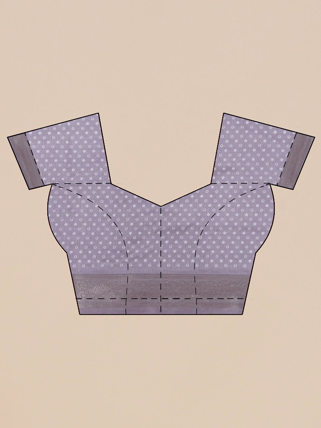 Cotton Silk Jacobean Pattern Saree - Lavender
