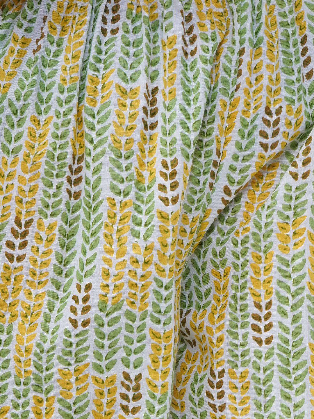 Girls Floral Printed Cotton A-line Kurti With Palazzo - Yellow