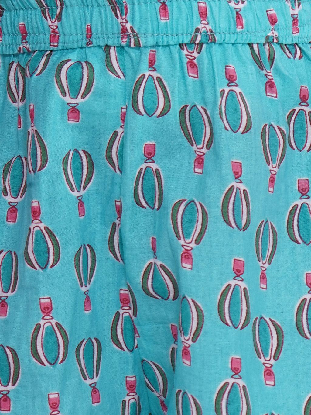 Boys Printed Short Set - Aqua Blue