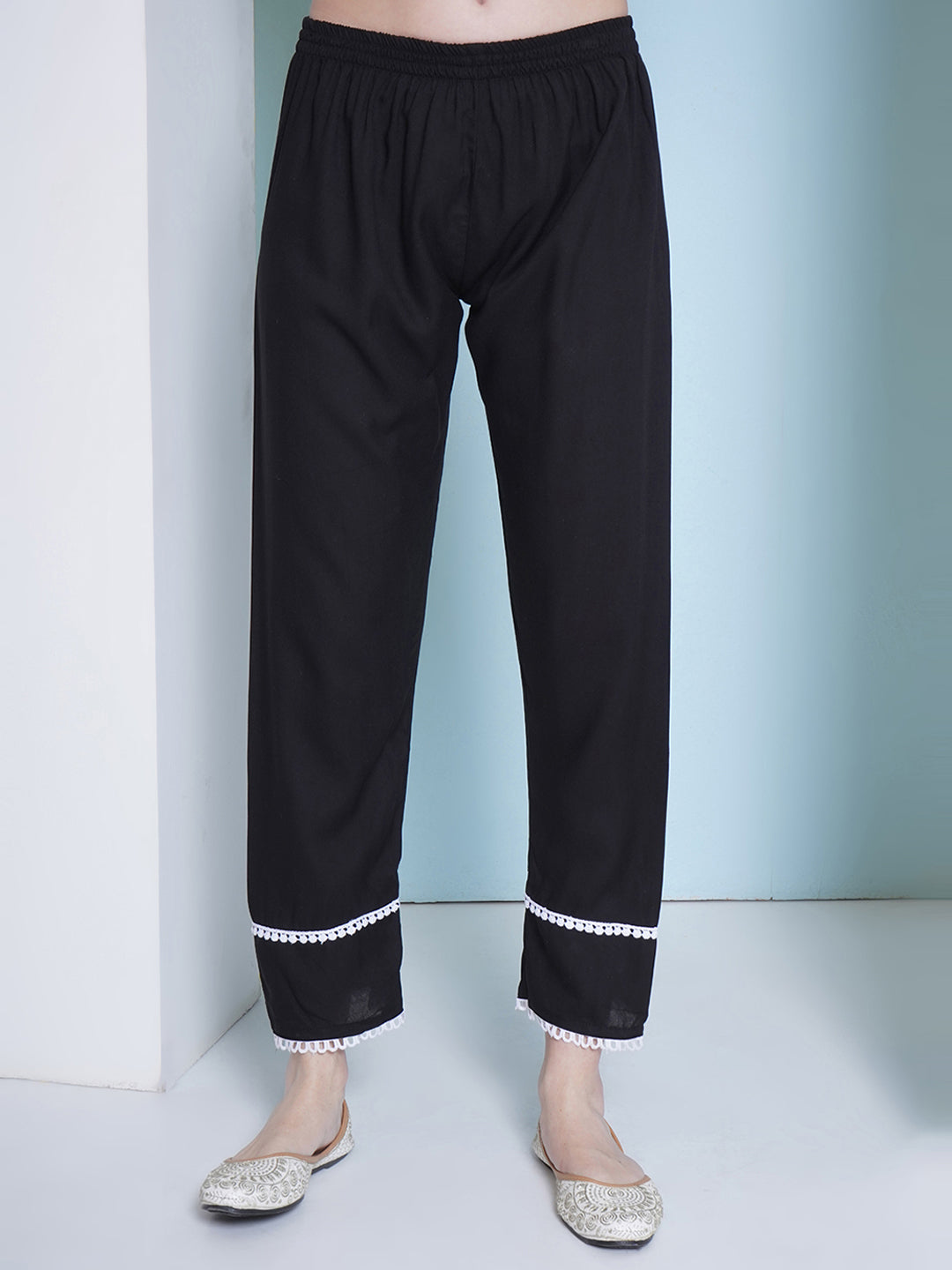 Embroidery Co-Ord Set - Black