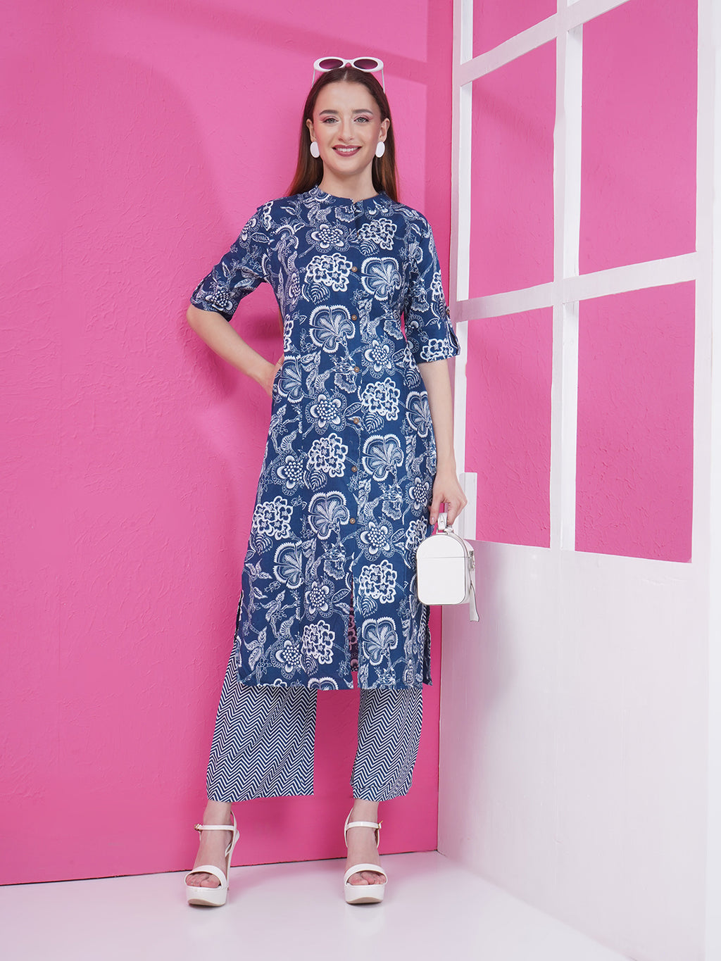Floral Co-Ord Set - Blue