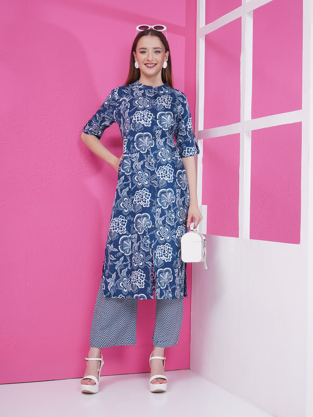 Floral Co-Ord Set - Blue