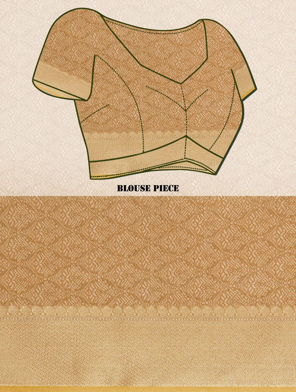 Banarasi Dual-Tone Tissue Saree - Gold