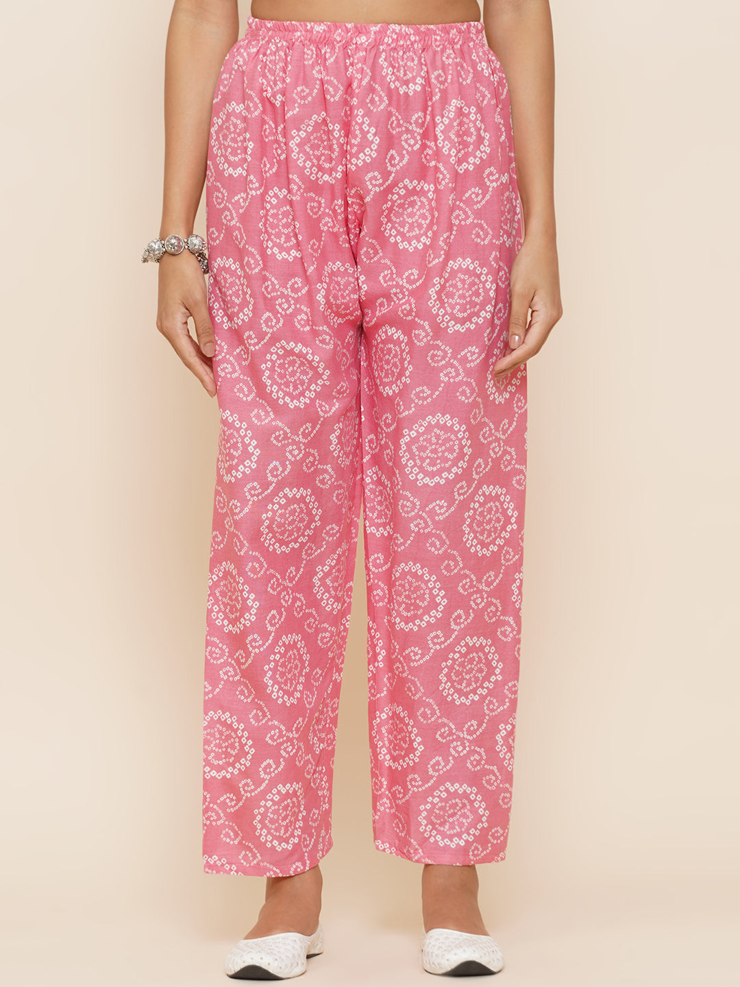 Gota Patti Mirrorwork Suit Set - Baby Pink