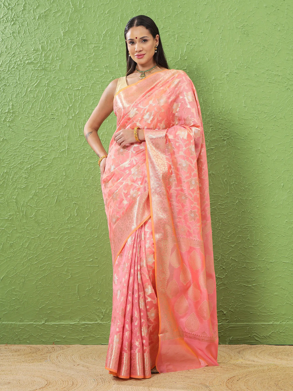 Phool Jaal - Peach