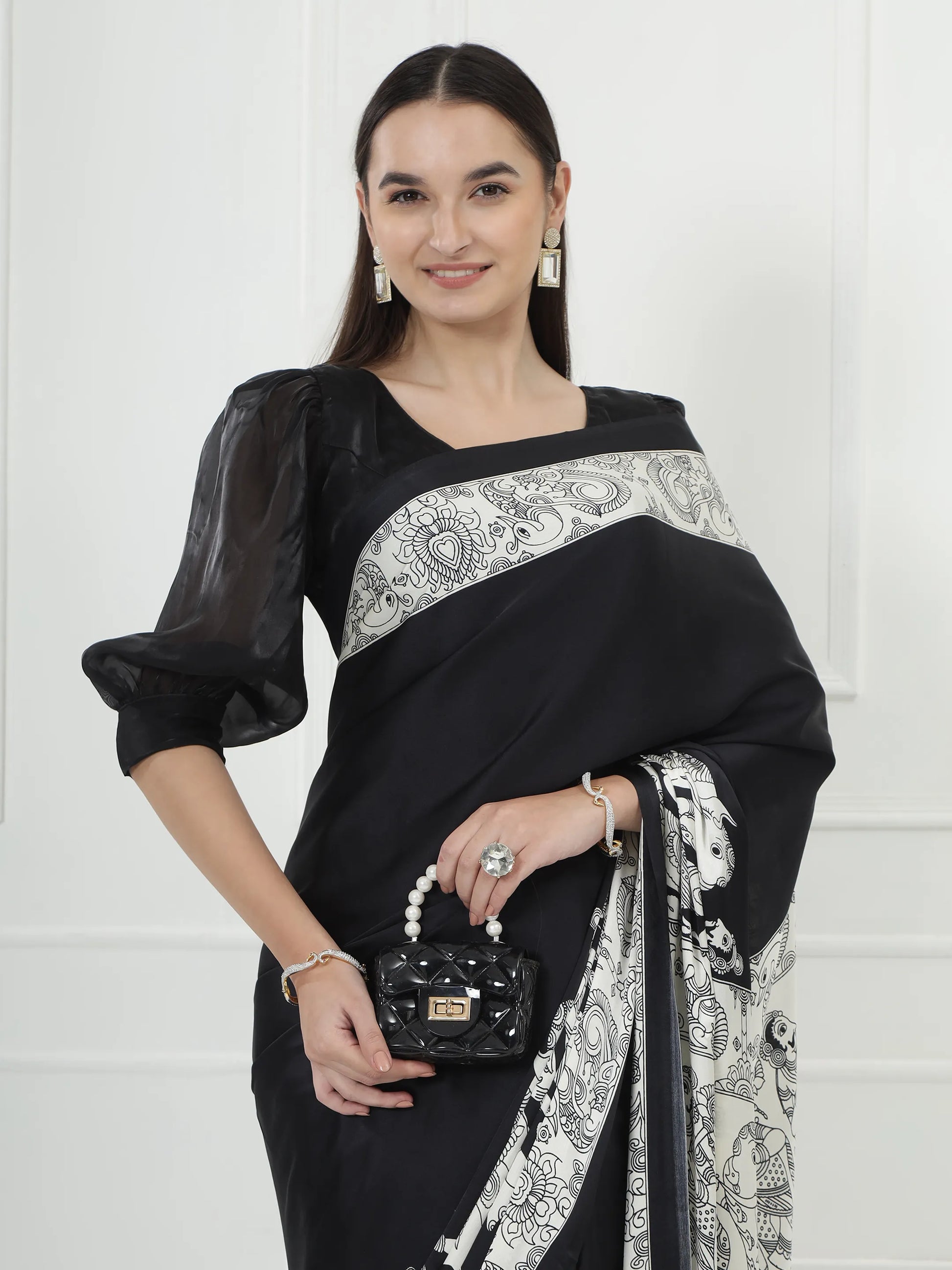 Kalamkari Darbar - Black