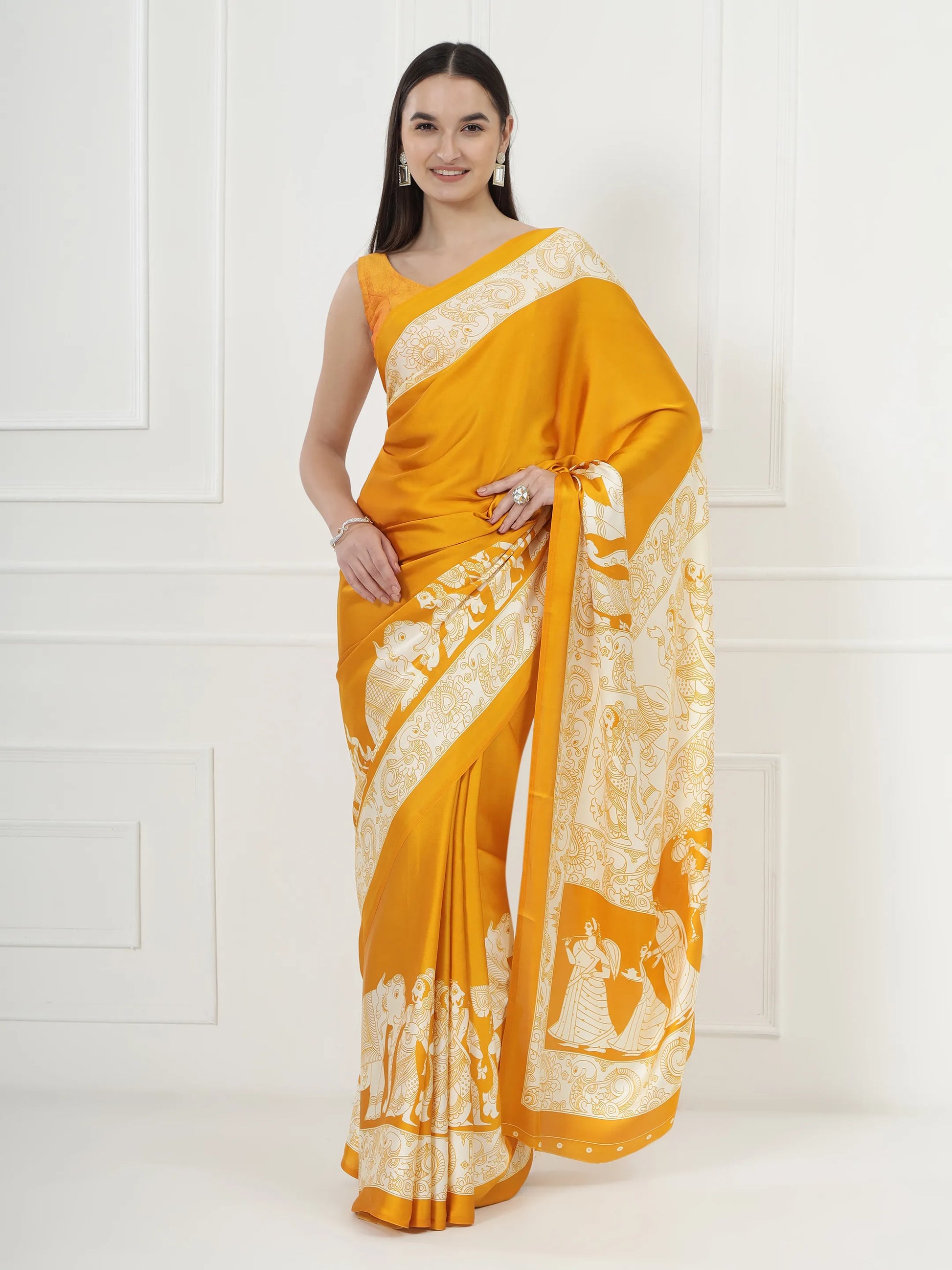 Kalamkari Darbar - Yellow