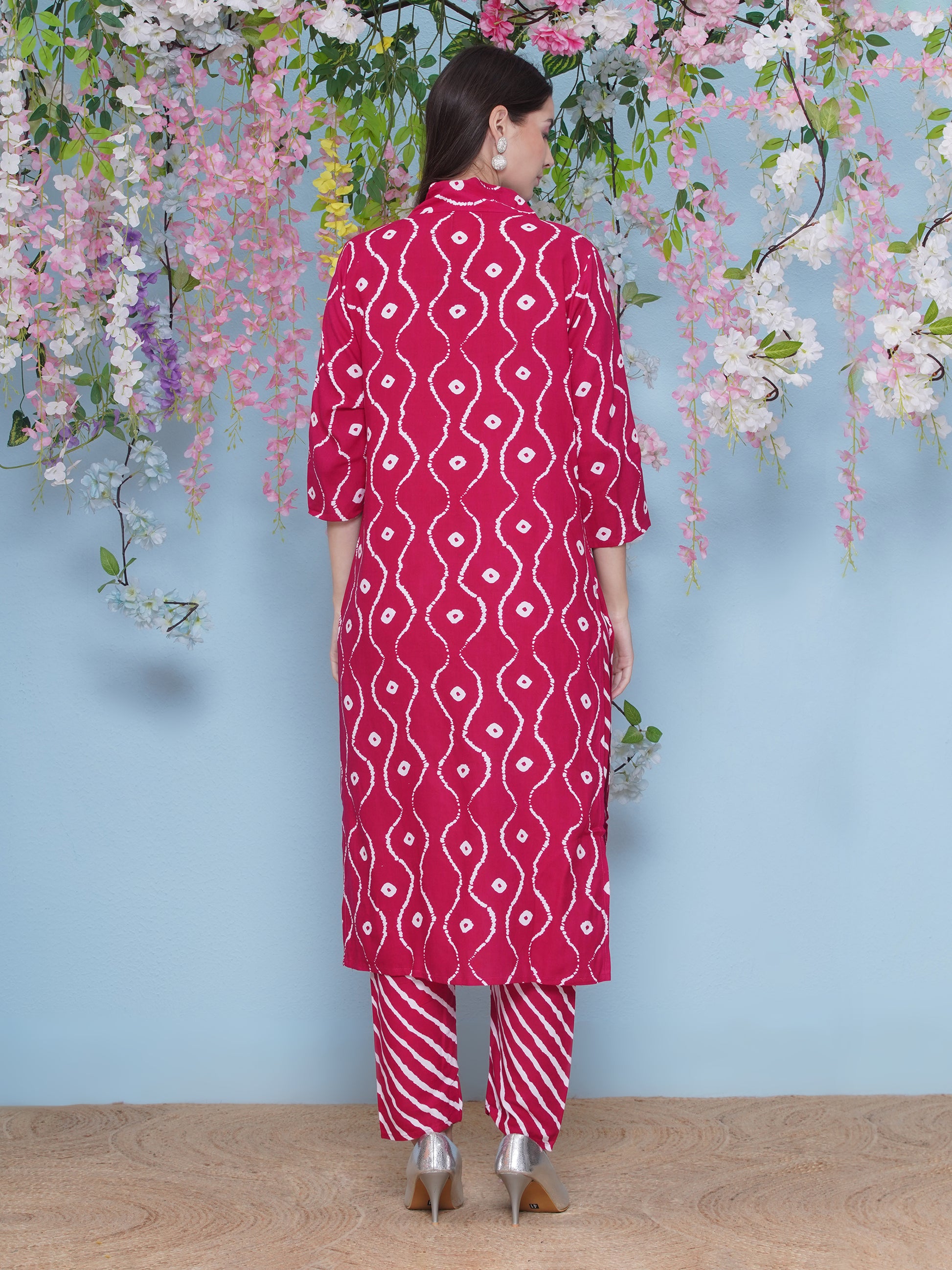 Kurti & Pant Set - Magenta