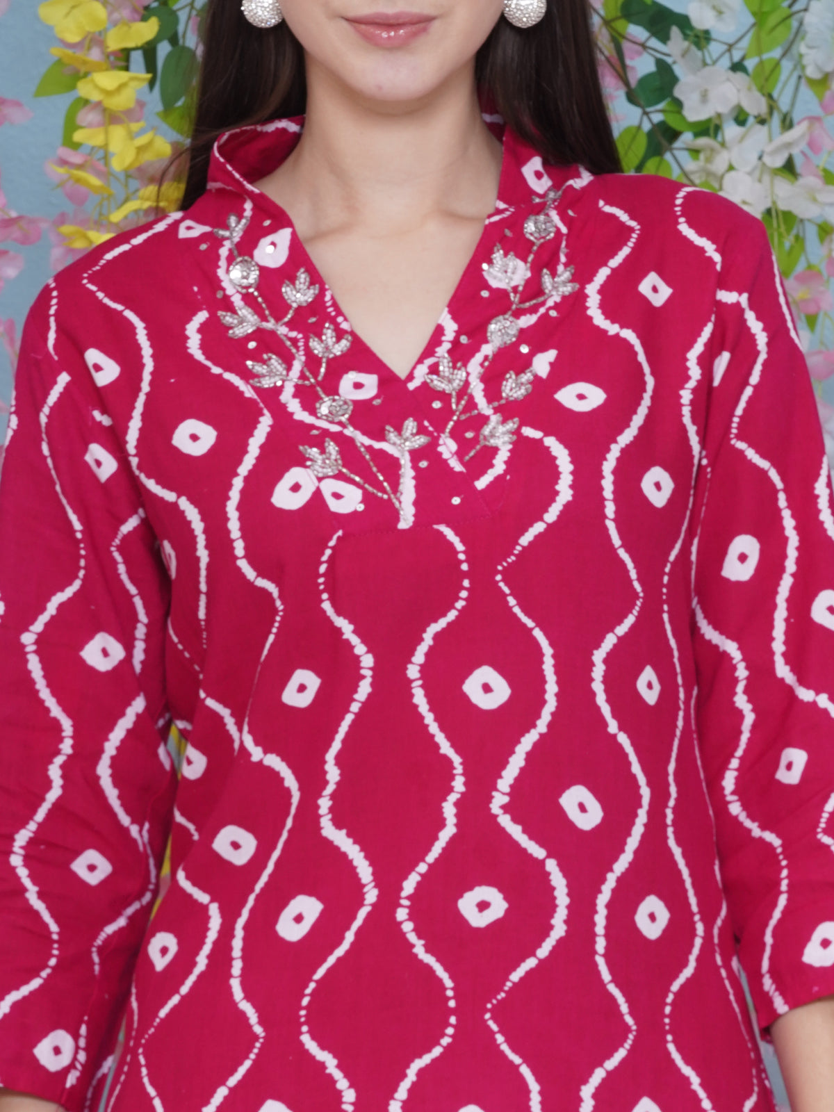 Kurti & Pant Set - Magenta