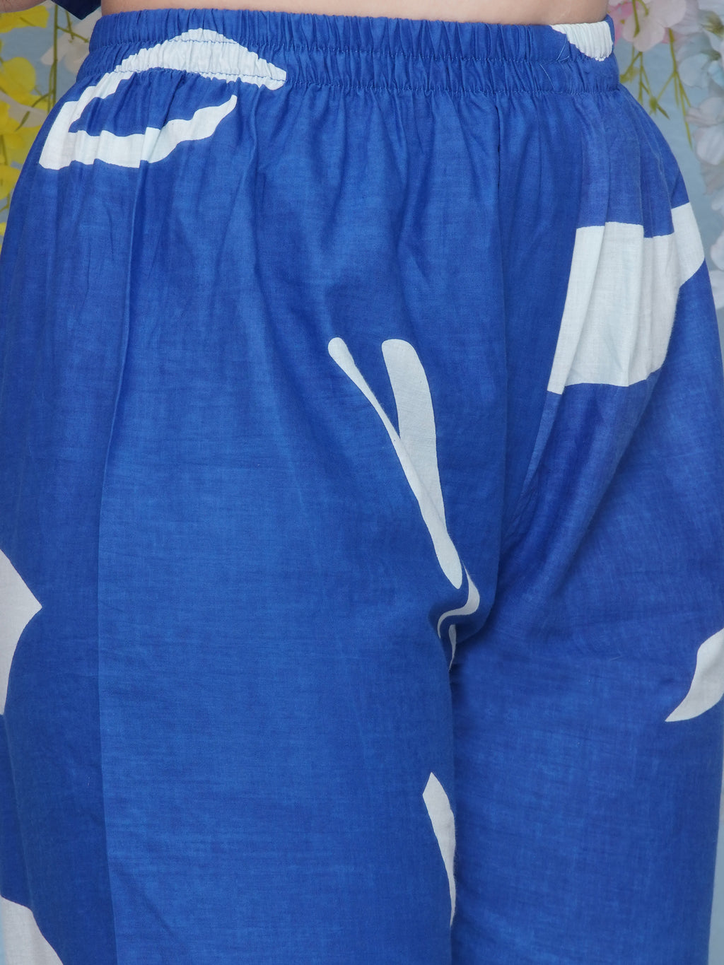 Cotton Printed Co-Ord Set - Blue