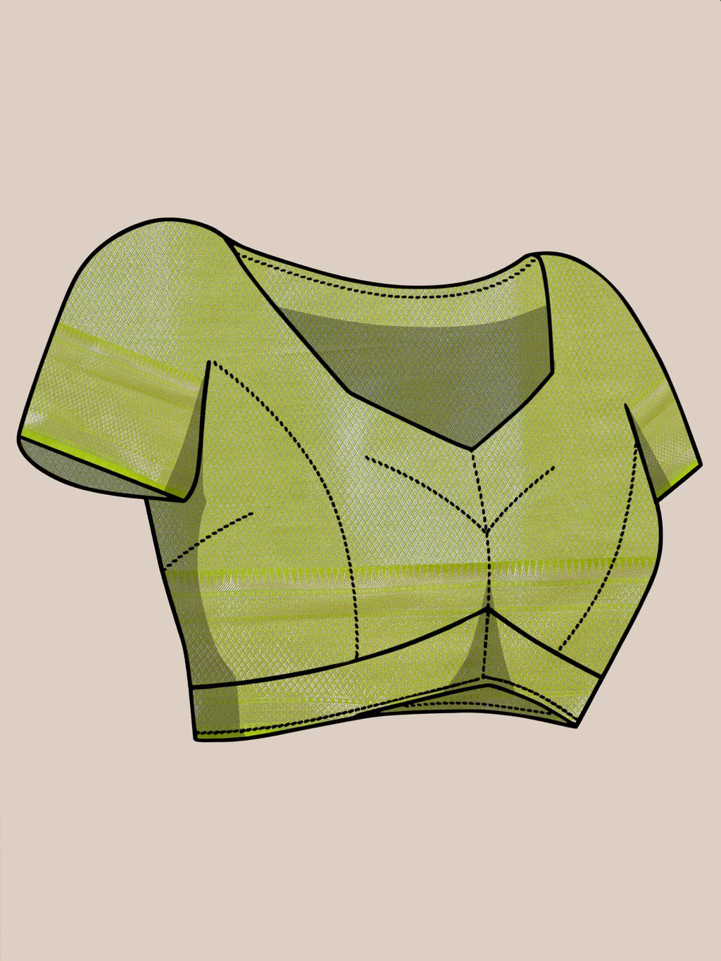 Banarasi Silk Heavy Zari Work - Neon Green