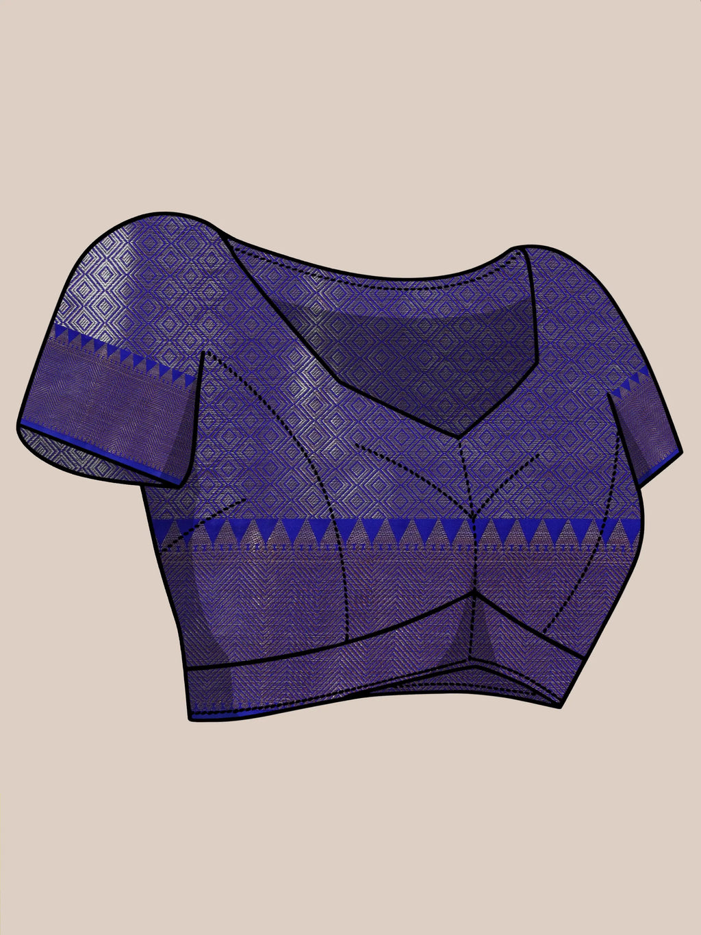 Banarasi Meenakari Silk Saree - Purple