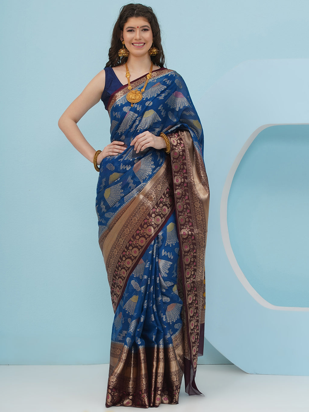 Neelambari - Navy Blue
