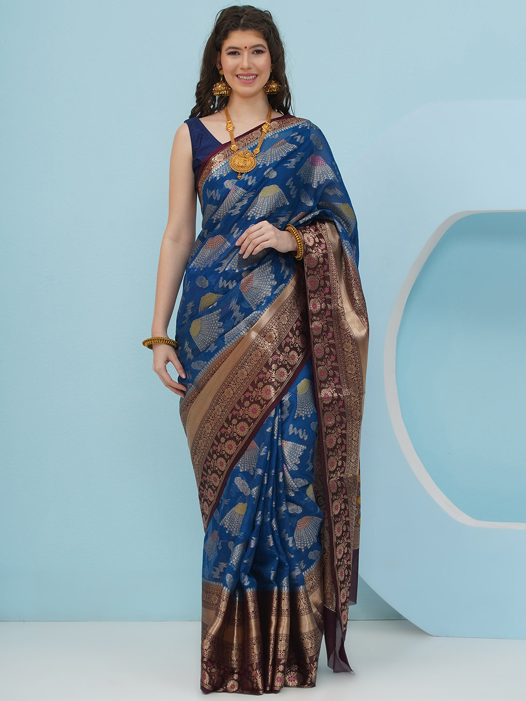 Neelambari - Navy Blue