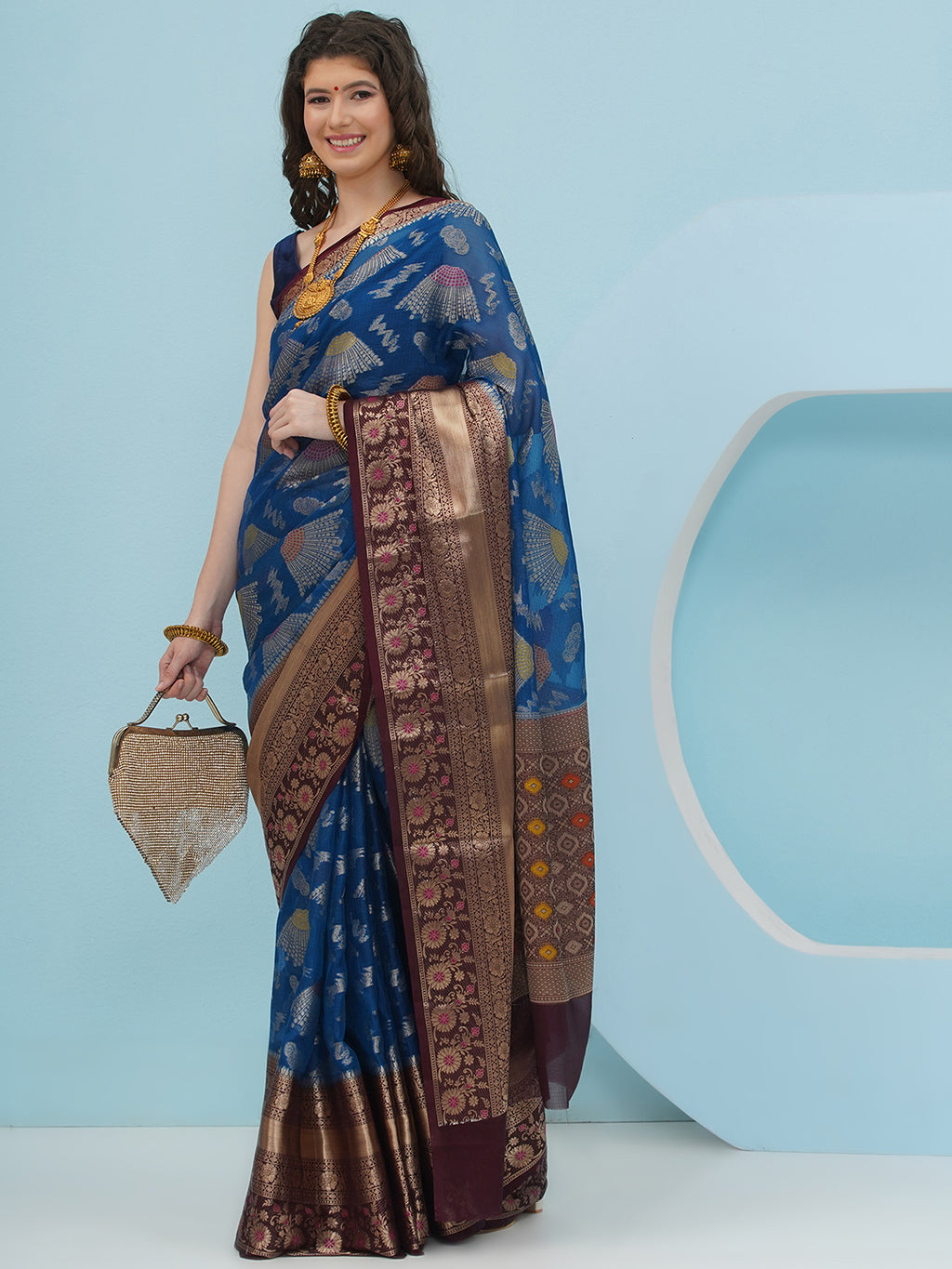 Neelambari - Navy Blue