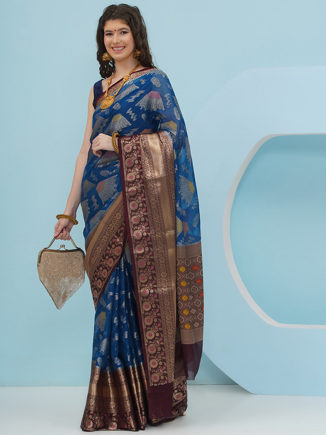 Neelambari - Navy Blue