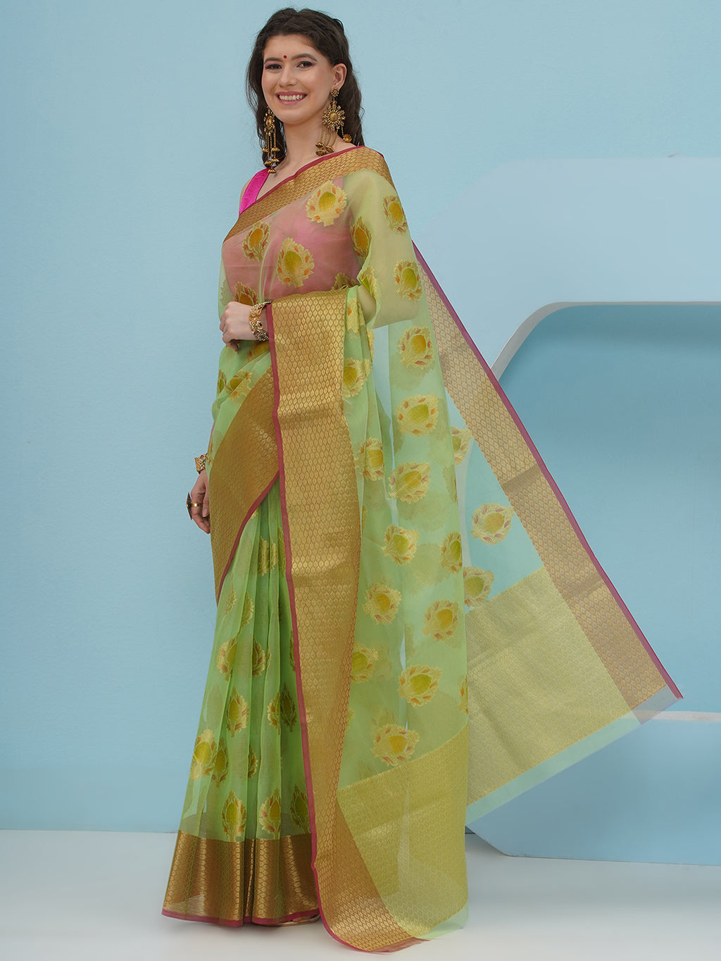 Patralekha - Chartreuse Green