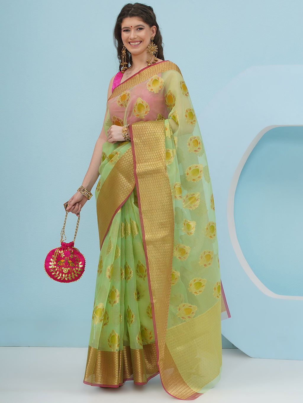 Patralekha - Chartreuse Green