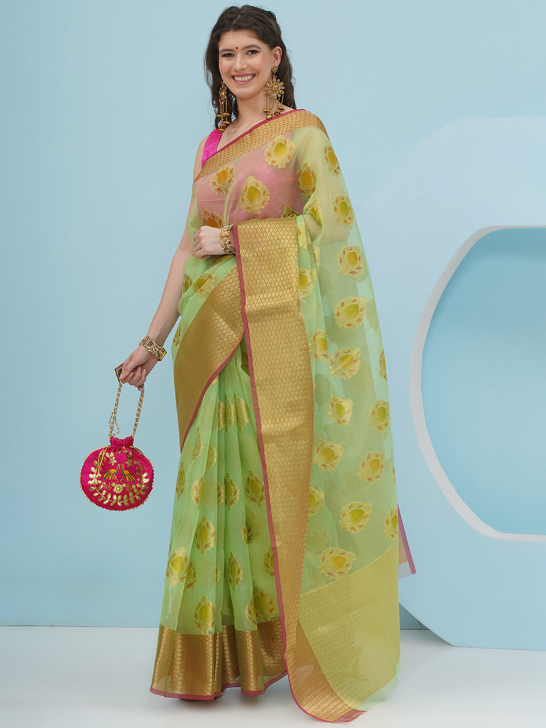 Patralekha - Chartreuse Green