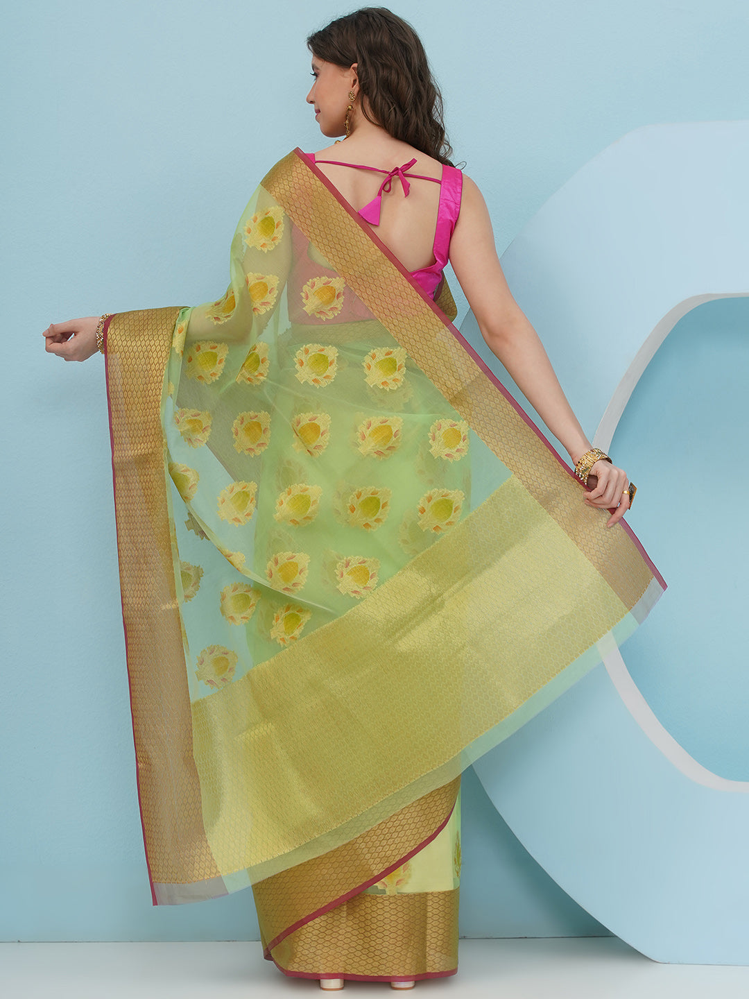 Patralekha - Chartreuse Green